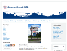 Tablet Screenshot of cimarronbsa.org